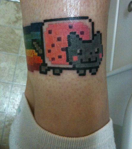 Nyan cat Šis ir mans favorīts... Autors: kaamis Memes tetovējumi