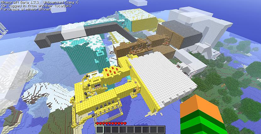 Scaronādi mape izskatās no... Autors: DRIC Minecraft mision