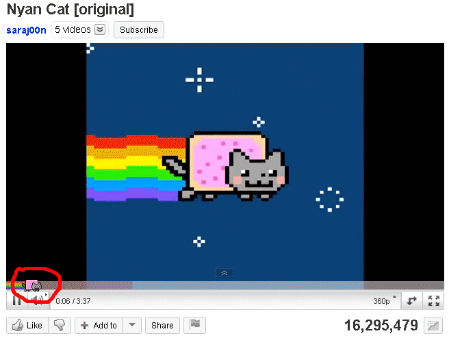  Autors: Zirneklīts Nyan cat spēle..;D