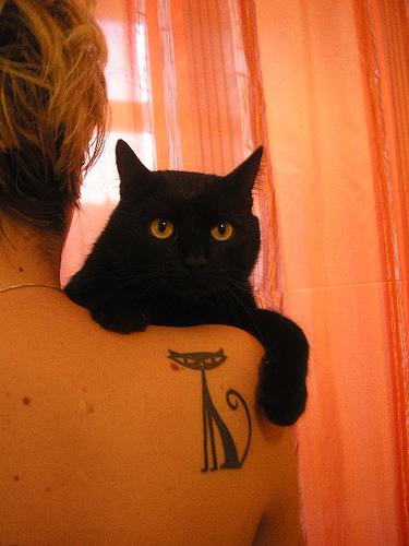 Kaķis  Maģisks un sliktas... Autors: Fosilija * Tetovējumu Un Krāsu Nozīme.
