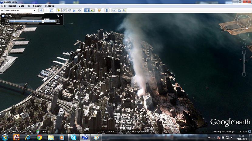 911 Twins tower Attacking Day Autors: Amerikas Patriots My New York In GoogleEarth.