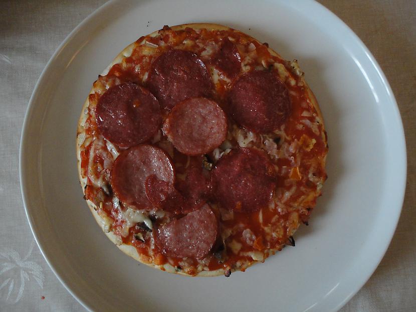 Nu lūk arī ir šī pica kura... Autors: Spoku PUPI Lētās picas ar dāvanu..