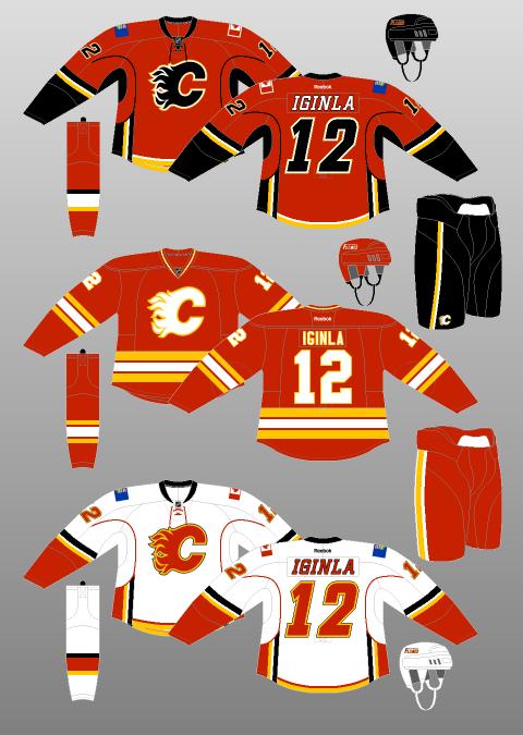 Calgary Flames Autors: axell99 2011-2012 gada sezonas NHL uniformas
