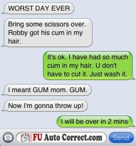  Autors: AwesomeOne autocorrect strikes again part 3