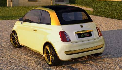 Visas hromētās virsbūves daļas... Autors: HHRonis Fiat 500 par pusmiljonu eiro.