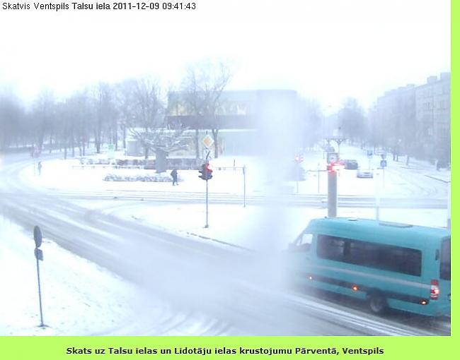 Ventspils foto no webcam plkst... Autors: ghost07 Latvijai tuvojas sniegavētra