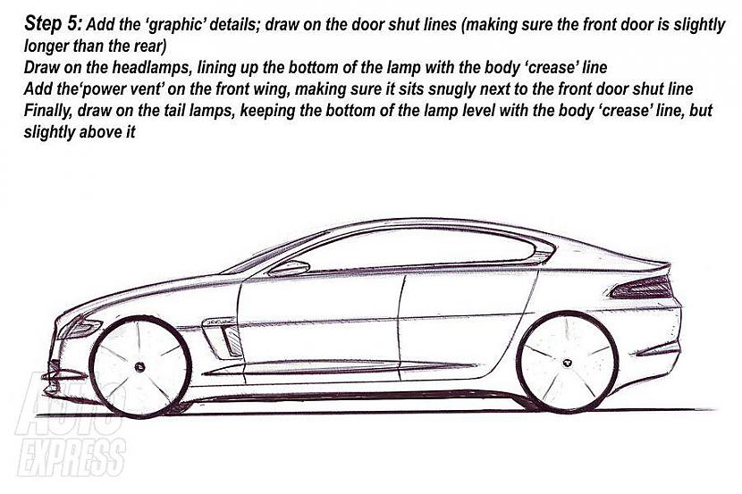 5 Pēc tam jau var uzzīmēt... Autors: HHRonis Kā uzzīmēt mašīnu, 6 soļos ? *tulkots*