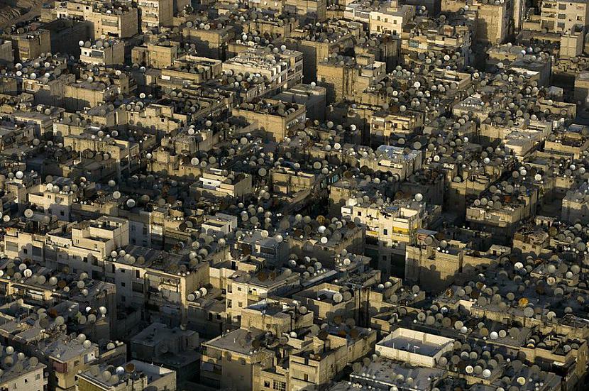 Satelīta šķīvīši  Sīrija Autors: KorAva Tā izskatās mūsu mājas no augšas