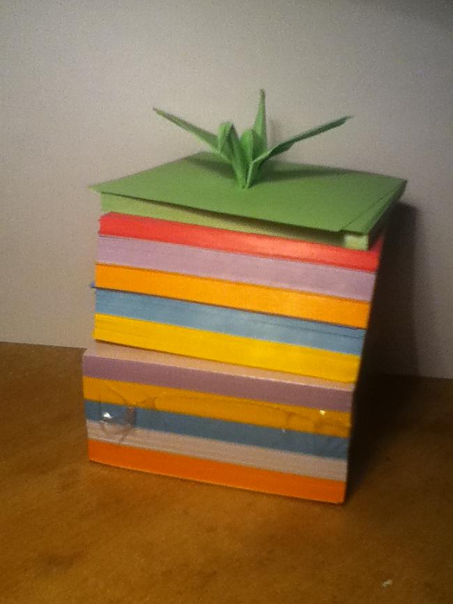 No sākuma es protams nopirku... Autors: Nobuko 1000 origami dzērvītes.(hand made)