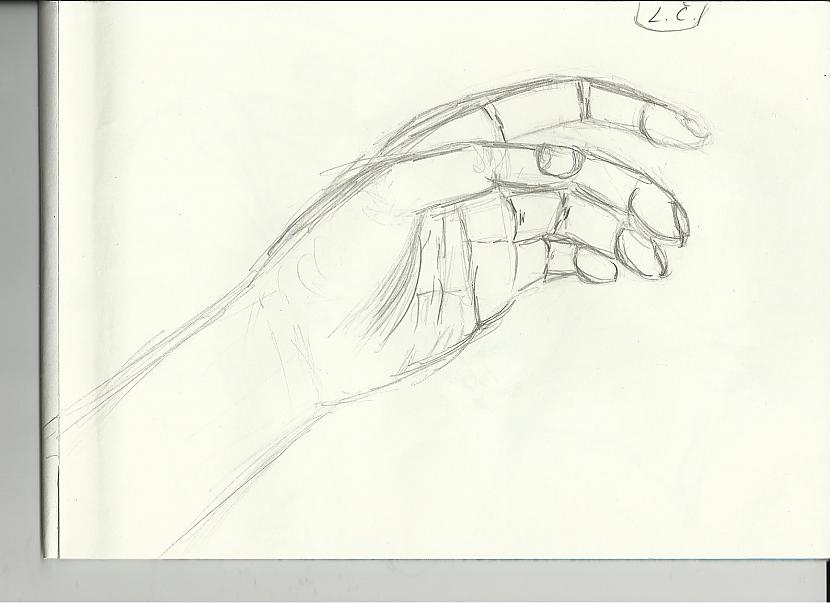 Izmēģināju zīmēt savu roku... Autors: whitefox122 Mani zīmējumi part 1