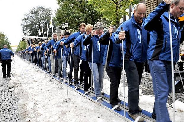 Šīs slēpes ir 534 metrus garas... Autors: Fosilija Unikālākie Ginesa rekordi