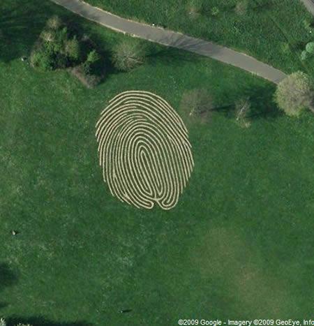 This fingerprint can be found... Autors: Fosilija 15 interesantākie google earth atradumi