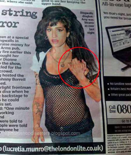 Amy Winehouse  jauna mode ... Autors: SillyFuck Trakas photoshopa kļūdas.