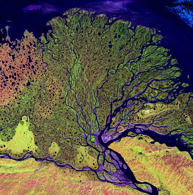 Lena Delta  The Lena River... Autors: Samaara Zeme no satelīta.