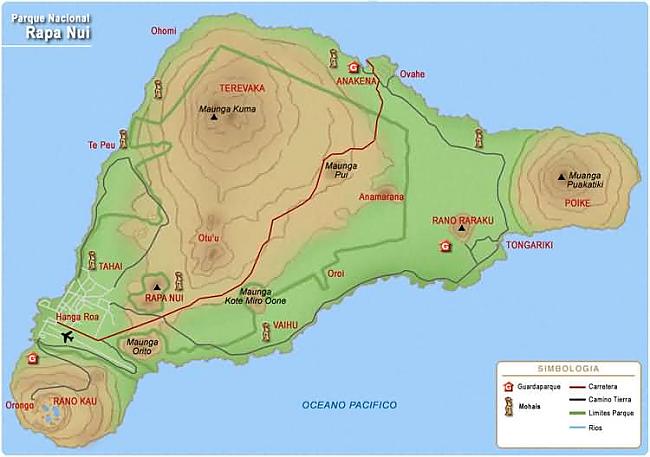 Lieldienu salas jeb Rapanui... Autors: Fosilija Lieldienu sala
