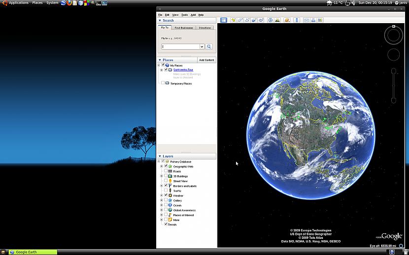 Arī Linuxam ir Google Earth Autors: Jonjs Linux valdzinājums