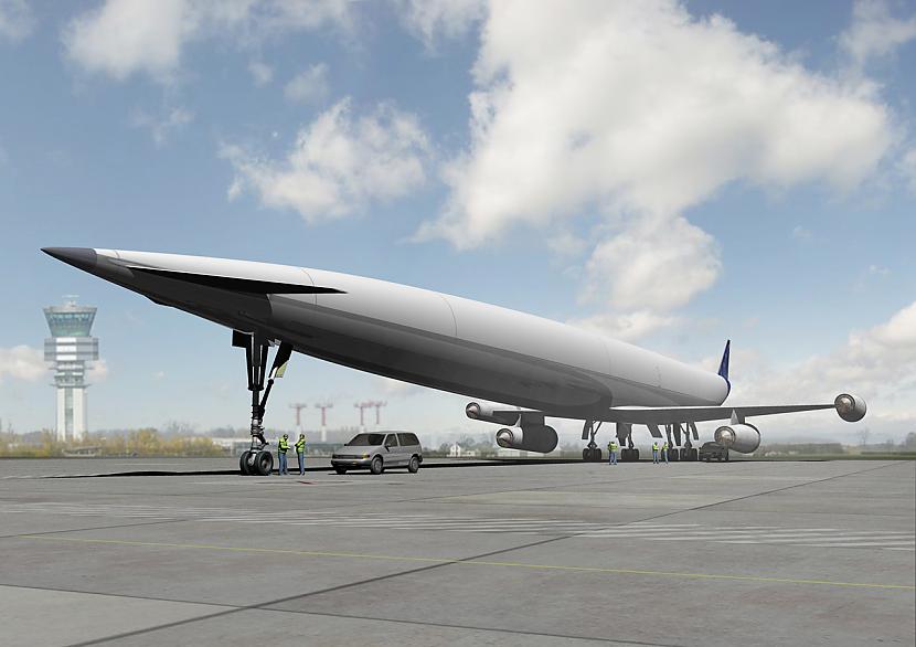 Airbus A2 uz zemes koncepts Autors: Fosilija Airbus A2 - Concorde mazmeita.