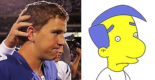 Eli Manning Milhouse Autors: janka11 Cilvēki kuri līdzinās mulfilmu tēliem