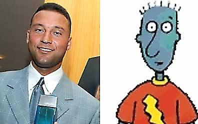 Derek Jeter Skeeter Valentine Autors: janka11 Cilvēki kuri līdzinās mulfilmu tēliem