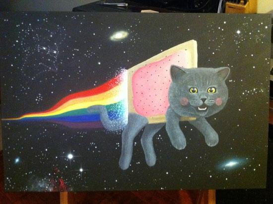 nyan cat Autors: oh come on meme paintings