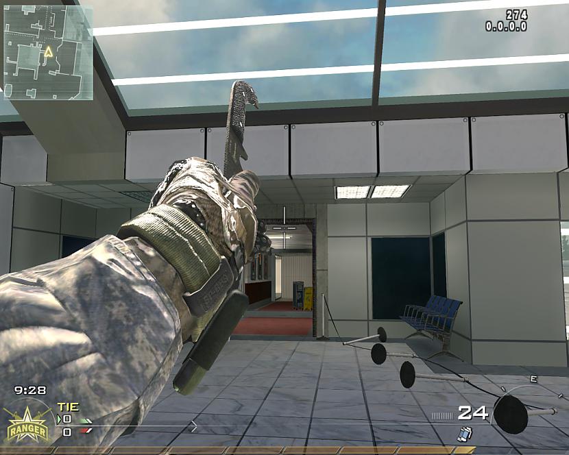 Call of Duty MW2 Throwing knife kills 3