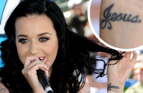 Keitijai Perija mīl jēzu Autors: Yelalams Celebrity Wrist Tattoos