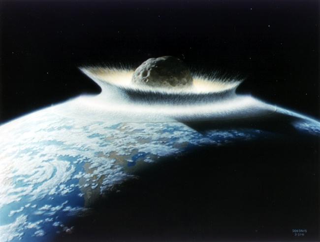 Sadursme ar asteroīduKosmasā... Autors: Karalis Jānis 9 teorijas par pasaules galu.(Cilvēces galu)