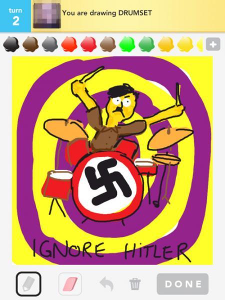 Minamais vārds  Drumset Autors: BetaFlasher Ignorē Hitleru (Draw Something aplikācija)