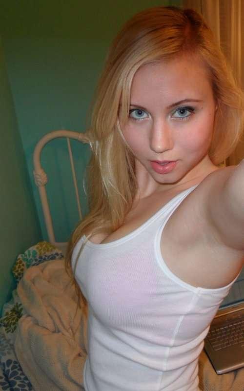Skinny Amateur Blonde Girl