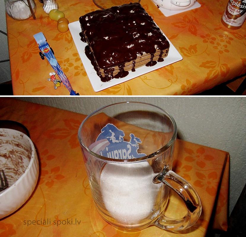 Lai kūka būtu mazliet saldāka... Autors: tiedivi - = Citādāka cepumu torte = -