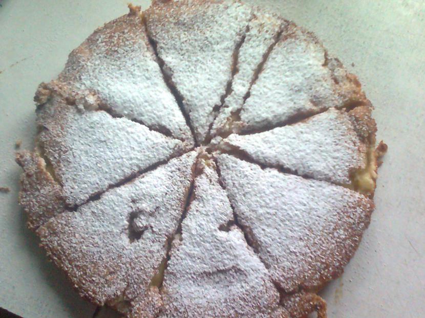 Tad kūku pārbauda ar kociņu ja... Autors: Jāņa oga Vienkārša un ātri pagatavojama rabarberu kūka!