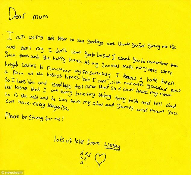  Vēstule kuru rakstīja pats... Autors: MJ Ar Dievu mamma! Šoks! Bērniem skolā liek uzrakstīt pirmsnāves vēstuli!