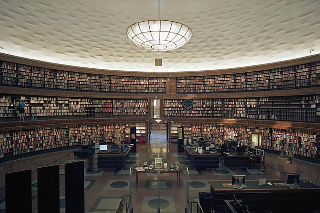 Stokholmas Valsts bibliotēka... Autors: wilkatis 15 skaistākās pasaules bibliotēkas