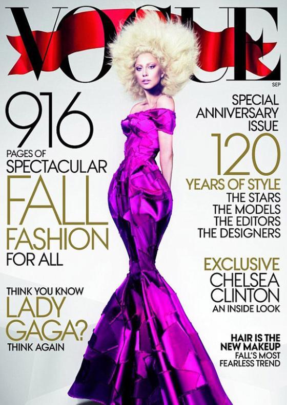  Autors: Fosilija Lady gaga for "Vogue" magazine cover-september 2012