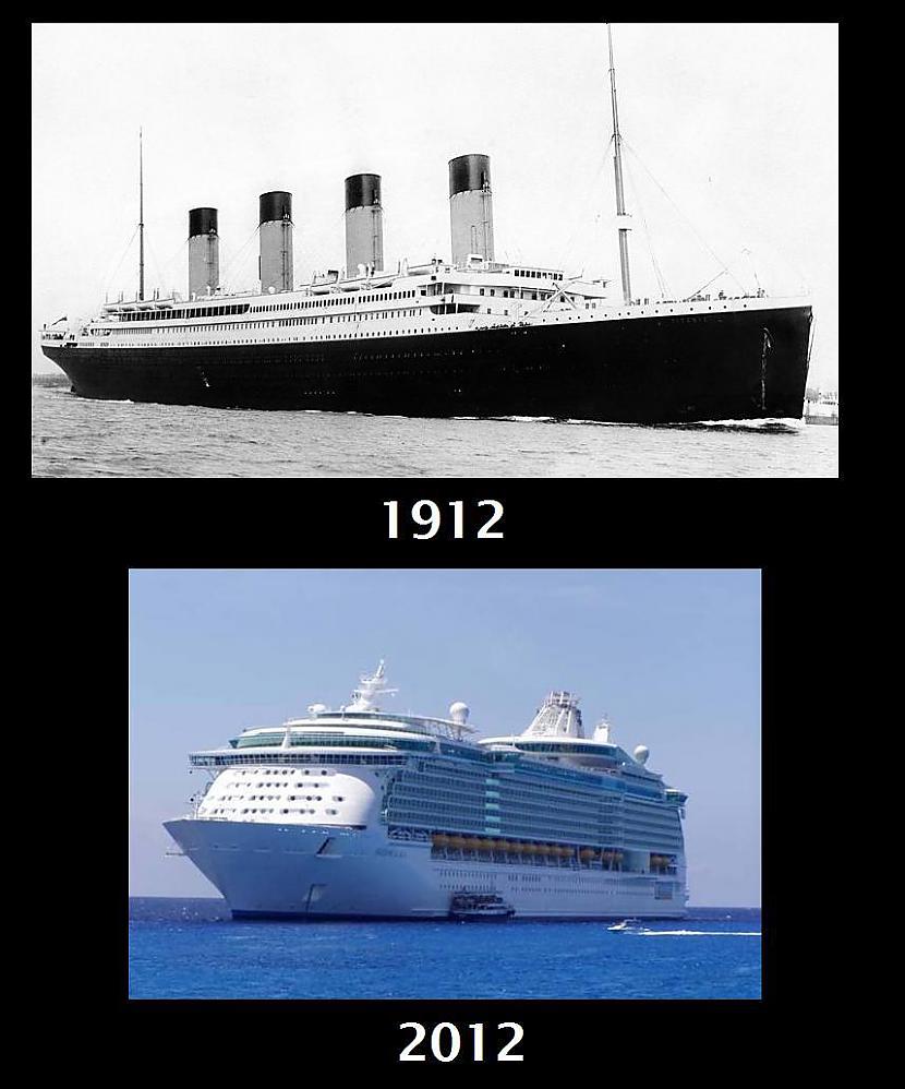 Kuģi Autors: Se0ne Tehnika 1912. vs 2012. gads