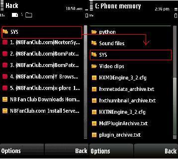 Ieliekam telefona atmiņā nevis... Autors: Deauth Kā hakot Symbian telefonus
