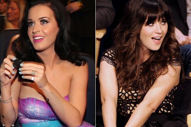 Katy Perry un Zooey Deschanel Autors: Dnite Celeb look-alike