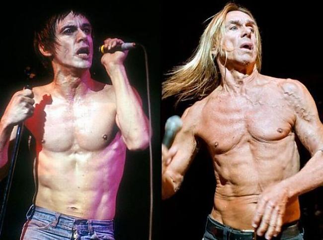 Iggy Pop Autors: iFamous Roka zvaigznes Tad & Tagad.