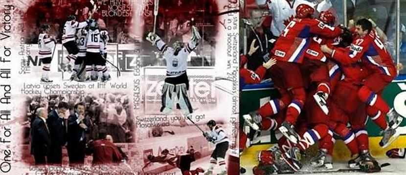 Hokeja izlases Autors: Fosilija Latvija un Krievija