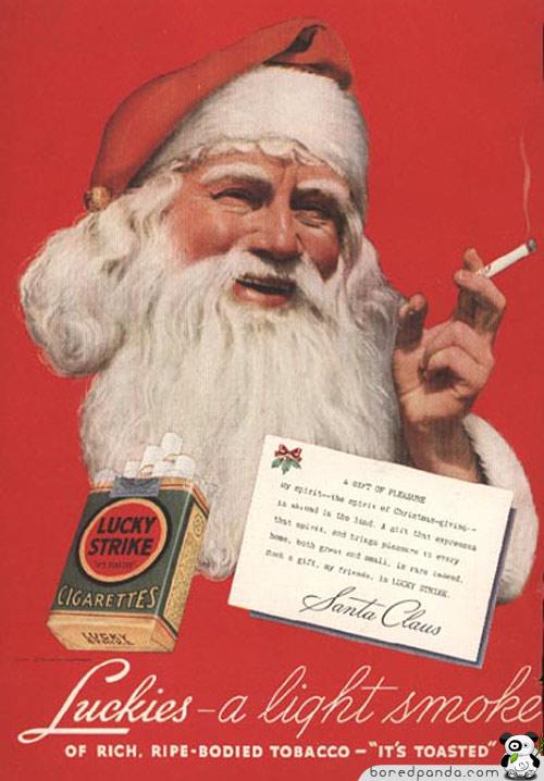 Smēķējoscaronais Santaklauss Autors: Fosilija Reklāmas, kas mūsdienās būtu aizliegtas