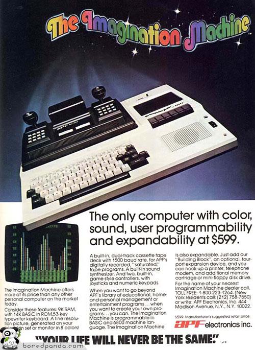 Vienīgais dators ar krāsām un... Autors: Fosilija Senas datoru reklāmas