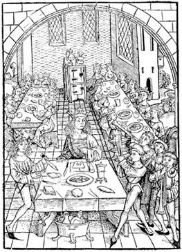 Dakscaroninu viduslaikos... Autors: roza ruksits Viduslaikos pie galda, tomēr uzvedās daudzmaz kārtīgi.