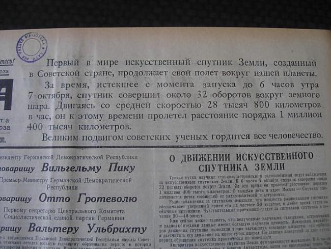Katru dienu laikrakstā... Autors: Werkis2 Kad Krievija pamatīgi nobiedēja Ameriku 1957. gada 4. oktobrī