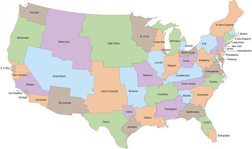 Scaronādi izskatītos Amerikas... Autors: Fosilija Kartes, kas kādreiz var noderēt