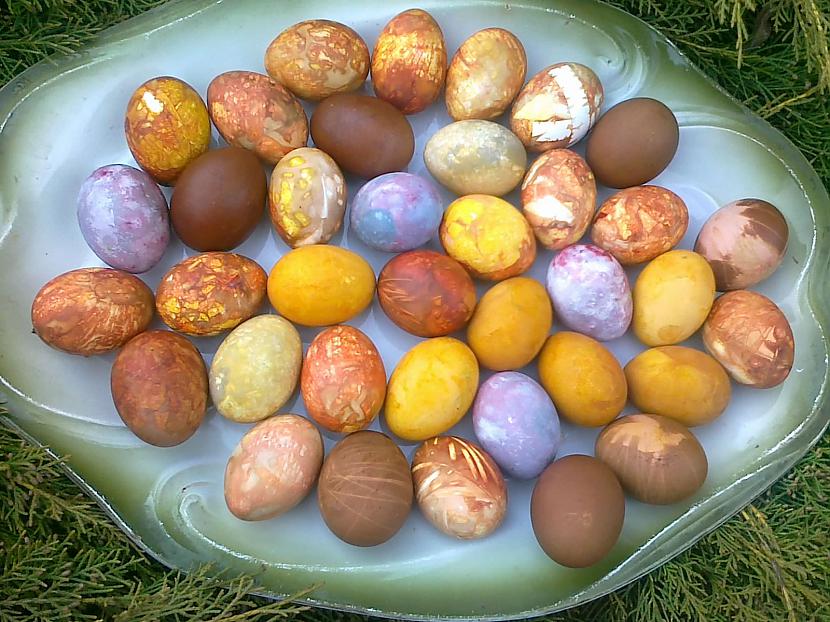Ja grib olas ar sīkiem... Autors: Raziels Skatīsim, ko Lieldienu kaķis atnesis...