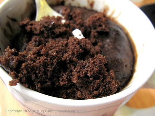 Var arī ēst ar saldējumu Autors: muffiin Nutella kūka krūzē