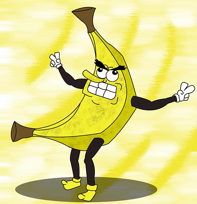 uzzīmēt dusmīgu banānu Autors: Fosilija Ko darīt ar banānu? (ĪSTO)