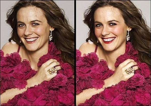 Alicia Silverstone Autors: zegsī habit Before & After Photoshop