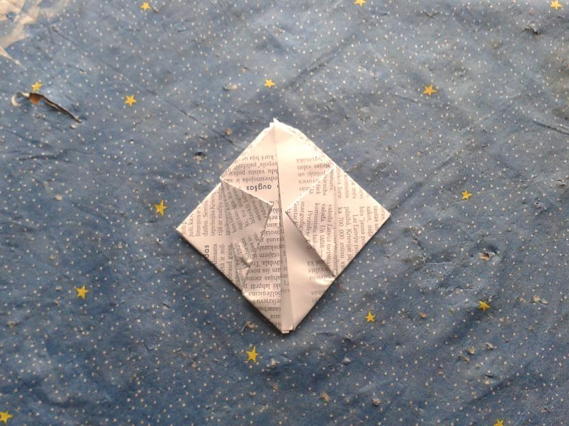 Kreiso un mazo stūrīti lokam... Autors: Fosilija Origami māksla – Kubiks