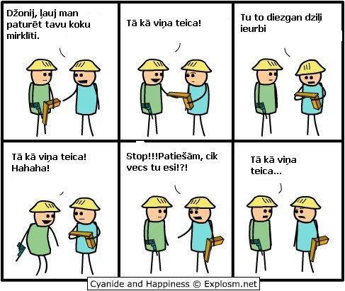  Autors: Tavs bioloģiskais tēvs Komiksi Cyanide hapiness3 un Old But Gold9